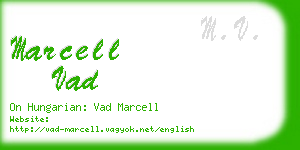 marcell vad business card